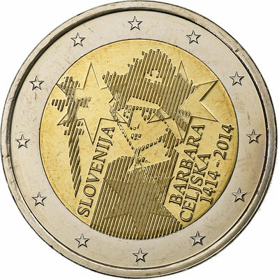 Slowenien,
2 Euro,
2014