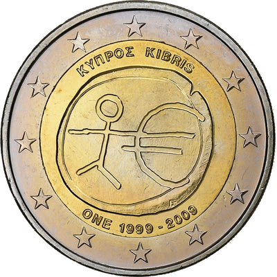 Zypern,
2 Euro,
10 years euro