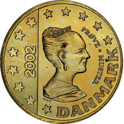 Dänemark,
Margrethe II,
10 Euro Cent