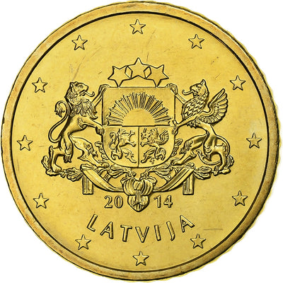 Latvia,
50 Euro Cent,
BU