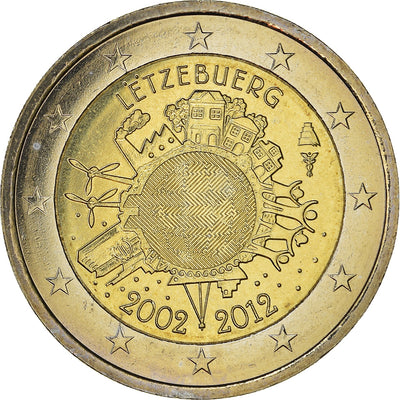 Luxemburg,
2 Euro,
€uro 2002-2012
