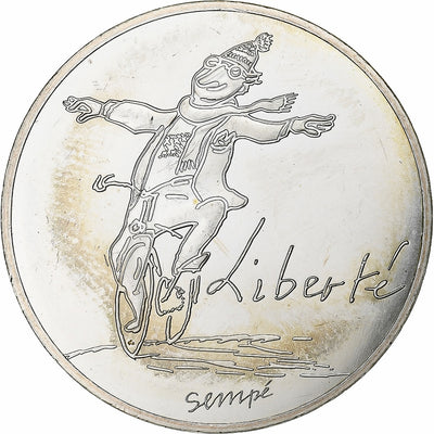 Frankreich,
10 Euro,
Sempé - Hiver - Liberté