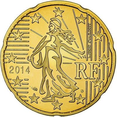 Frankreich,
20 Euro Cent,
2014