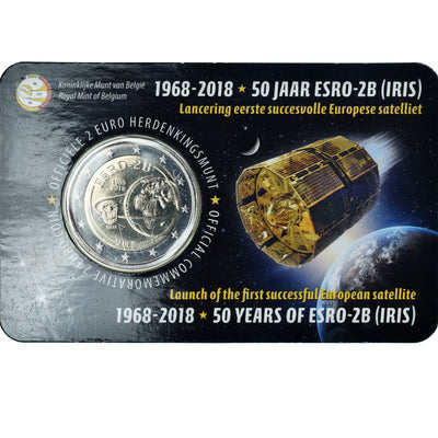 Belgien, 
            
               2 Euro, 
            
               Satellite ESRO-2B