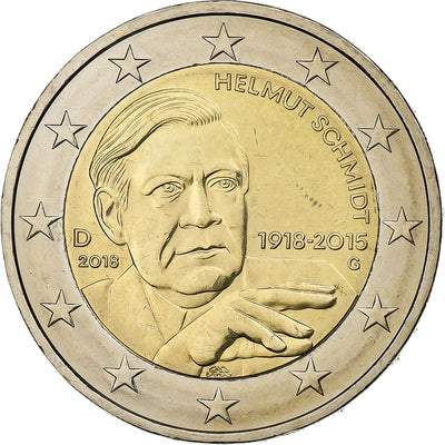 Bundesrepublik Deutschland, 
            
               2 Euro, 
            
               Helmut Schmidt