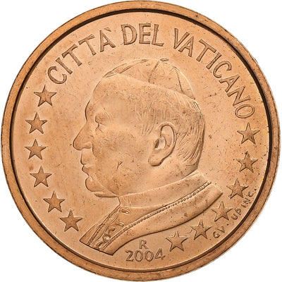 Vatikanstadt, 
            
               John Paul II, 
            
               5 Euro Cent