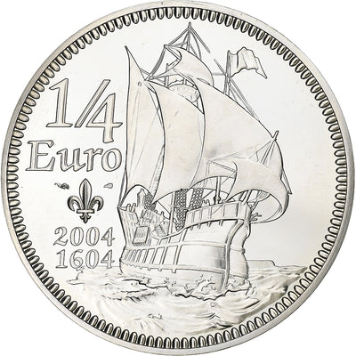 Frankreich, 
            
               1/4 Euro, 
            
               Samuel De Champlain