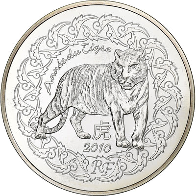 Frankreich, 
            
               5 Euro, 
            
               Année du Tigre