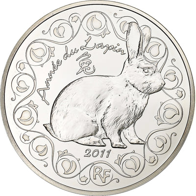 Frankreich, 
            
               5 Euro, 
            
               Année du lapin