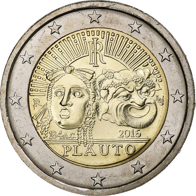 Italien, 
            
               2 Euro, 
            
               Plautus