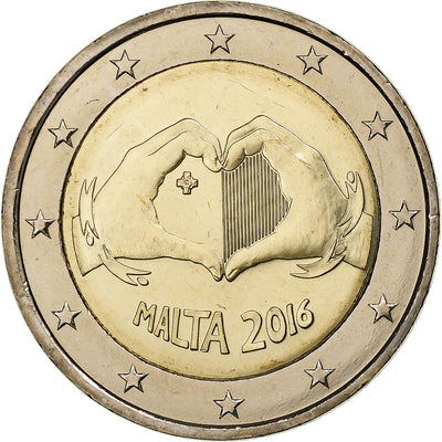 Malta, 
            
               2 Euro, 
            
               Children and solidarity - Love