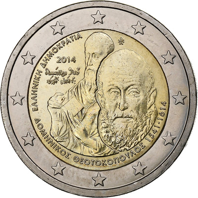 Griechenland, 
            
               2 Euro, 
            
               Domenikos Theotokopoulos