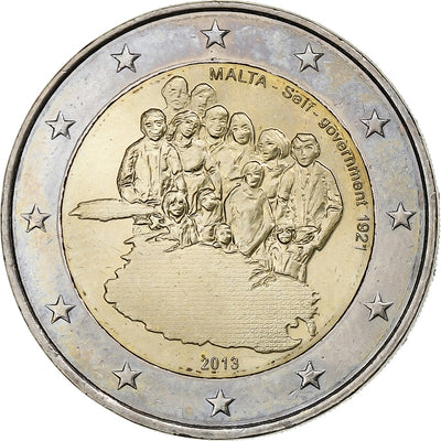 Malta, 
            
               2 Euro, 
            
               Self-Government