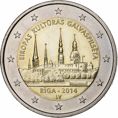 Latvia, 
            
               2 Euro, 
            
               Riga – European Capital of Culture 2014