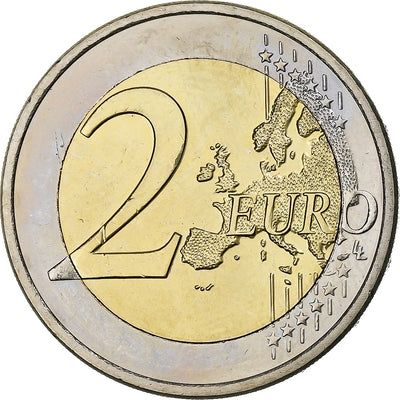 Luxemburg, 
            
               2 Euro, 
            
               Henri I National Anthem