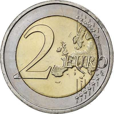 Luxemburg, 
            
               2 Euro, 
            
               30 Years of European Union Flag