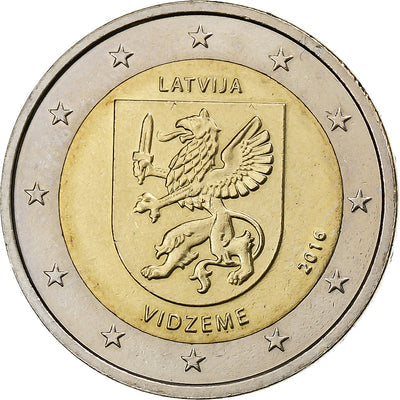 Latvia, 
            
               2 Euro, 
            
               Vidzeme