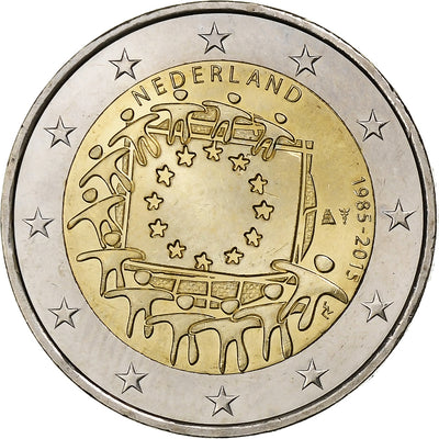 Niederlande, 
            
               2 Euro, 
            
               30 Years of European Union Flag