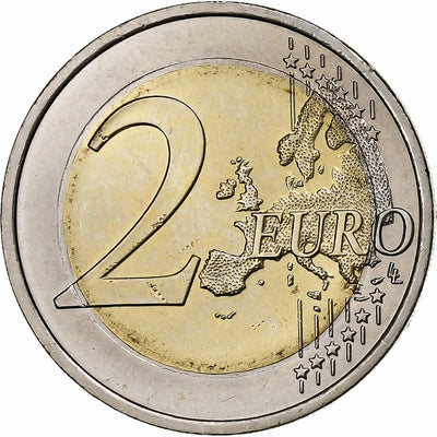 Portugal, 
            
               2 Euro, 
            
               30 Years of European Union Flag