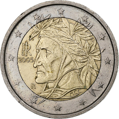 Italien, 
            
               2 Euro, 
            
               Raffaello of Dante Alighieri