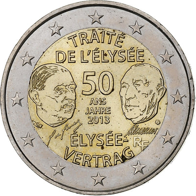 Frankreich, 
            
               2 Euro, 
            
               Élysée Treaty