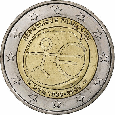 Frankreich, 
            
               2 Euro, 
            
               10 Years of EMU