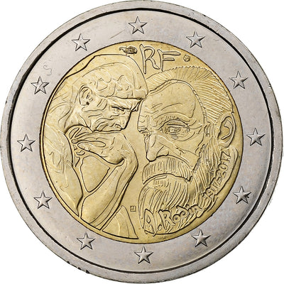 Frankreich, 
            
               2 Euro, 
            
               Auguste Rodin