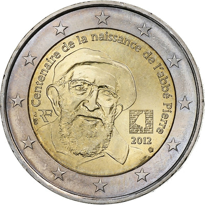 Frankreich, 
            
               2 Euro, 
            
               Birth of Abbé Pierre