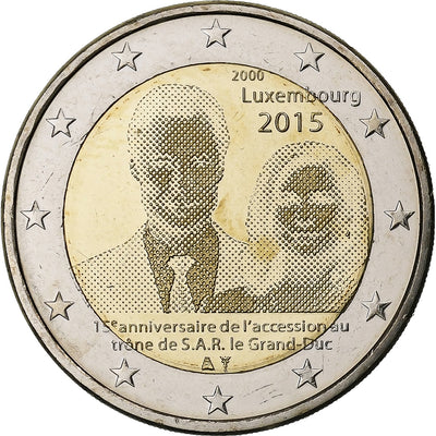 Luxemburg, 
            
               2 Euro, 
            
               Henri I Accession