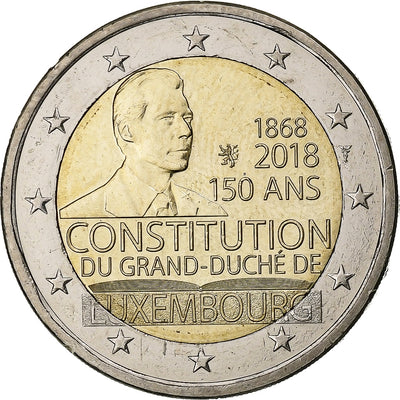 Luxemburg, 
            
               2 Euro, 
            
               Henri I Constitution of Luxembourg