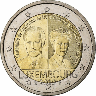 Luxemburg, 
            
               2 Euro, 
            
               Henri I Grand Duchess Charlotte