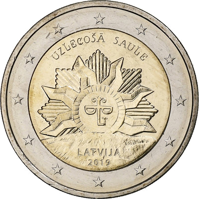 Lithuania, 
            
               2 Euro, 
            
               The Rising Sun