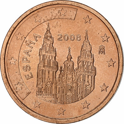 Spanien, 
            
               2 Euro Cent, 
            
               2008