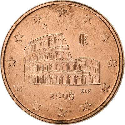 Italien, 
            
               5 Euro Cent, 
            
               2008