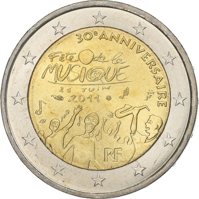 Frankreich, 
            
               2 Euro, 
            
               Fête Musique