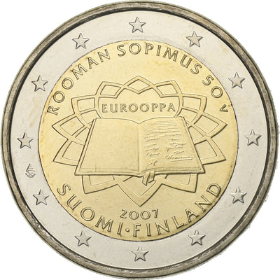 Finnland, 
            
               2 Euro, 
            
               Traité de Rome 50 ans