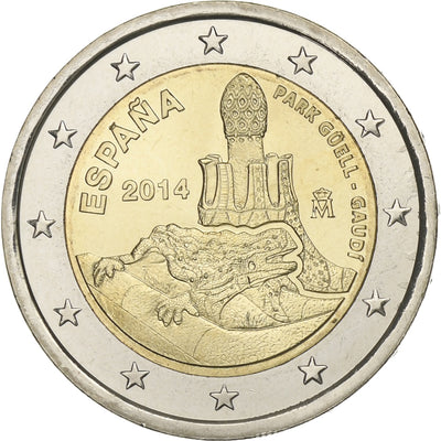 Spanien, 
            
               2 Euro, 
            
               Parc Guell