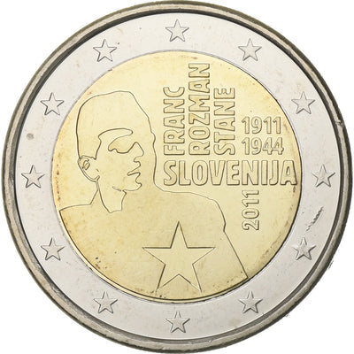 Slowenien, 
            
               2 Euro, 
            
               Franc Rozman-Stane