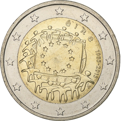 Ireland, 
            
               2 Euro, 
            
               Drapeau européen