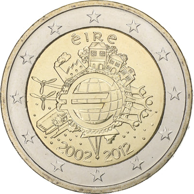 Ireland, 
            
               2 Euro, 
            
               10 years euro