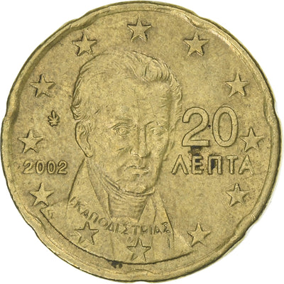 Griechenland, 
            
               20 Euro Cent, 
            
               2002