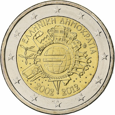 Griechenland, 
            
               2 Euro, 
            
               €uro 2002-2012