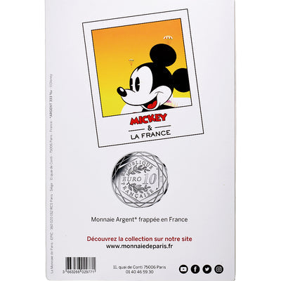 Frankreich, 
            
               10 Euro, 
            
               Mickey Libre comme l'air