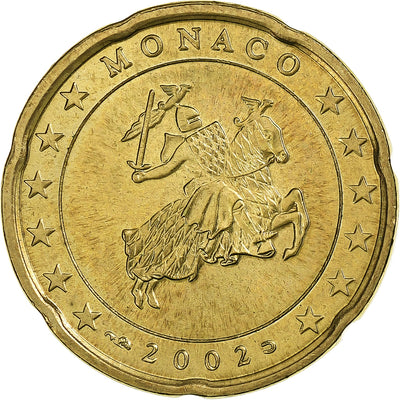 Frankreich, 
            
               Rainier III, 
            
               20 Euro Cent