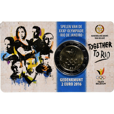 Belgien, 
            
               2 Euro, 
            
               Summer Olympics Rio de Janeiro