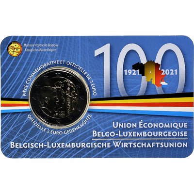 Belgien, 
            
               2 Euro, 
            
               Belgium-Luxembourg economic union