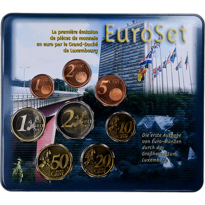 Luxemburg, 
            
               Set 1 ct. - 2 Euro, 
            
               Coin card.FDC