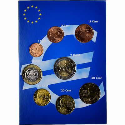 Griechenland, 
            
               Set 1 ct. - 2 Euro, 
            
               euro set