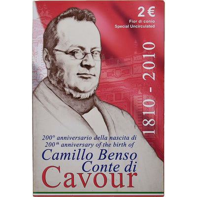 Italien, 
            
               2 Euro, 
            
               Camillo Benso comte di Cavour