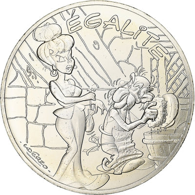 Frankreich, 
            
               10 Euro, 
            
               Astérix Égalité (La zizanie)